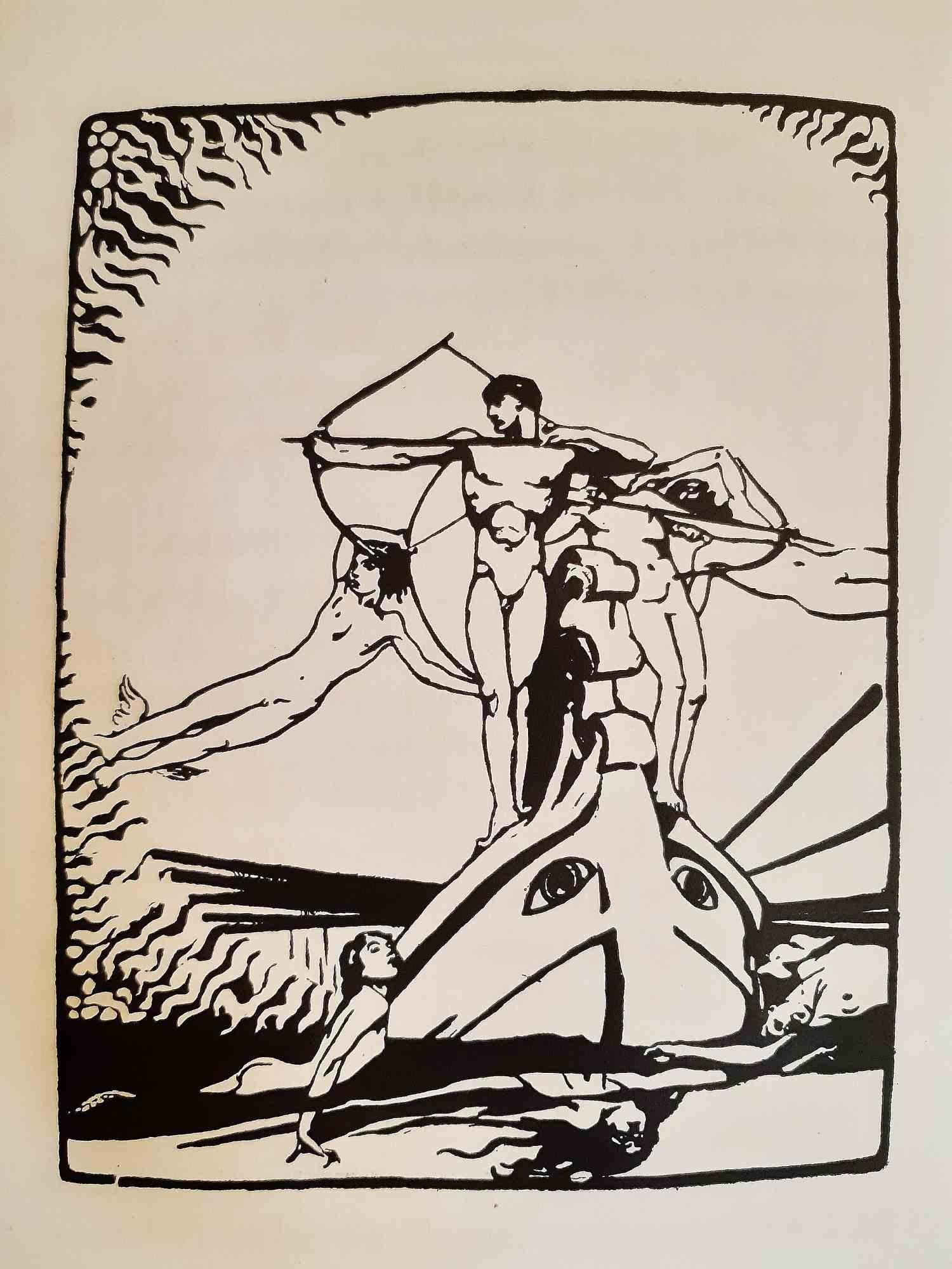 Sibilla - Libro raro originale illustrato da Giulio Aristide Sartorio - 1922 in vendita 3