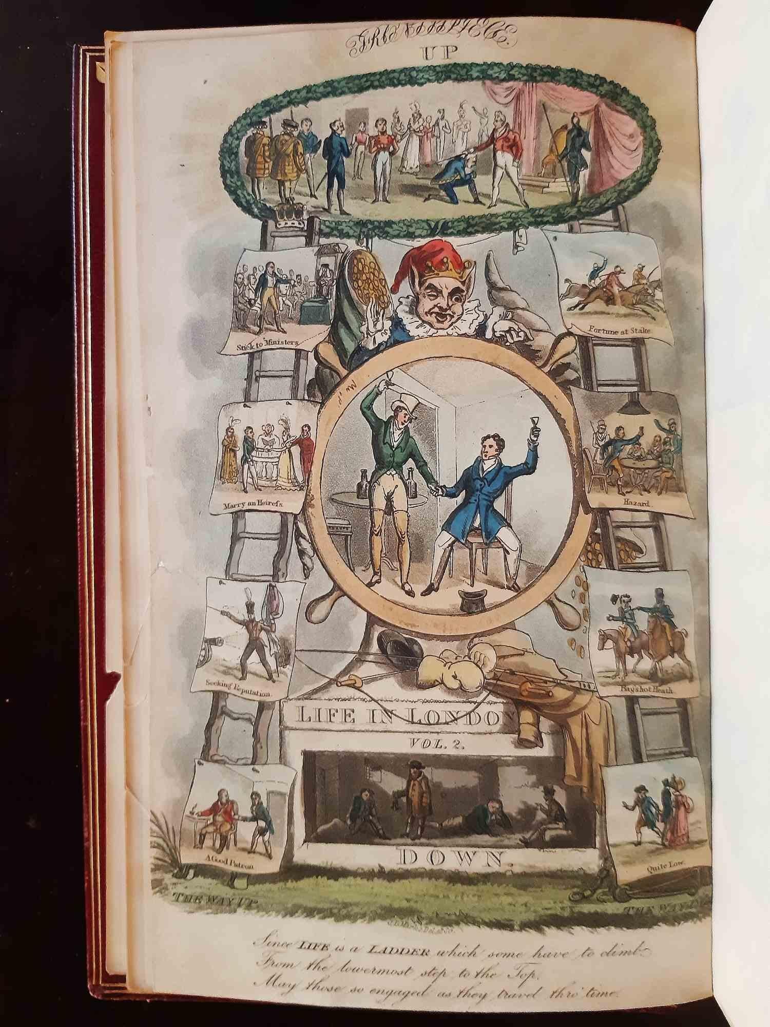 Real Life in London - Rare Book Illustrated by T. Rowlandson - 1820s For Sale 2
