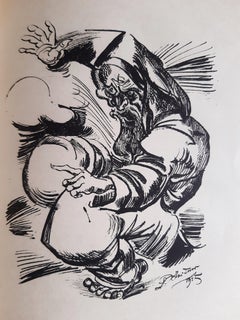 Im Nachen das Sternemeer - Libro raro Ilustrado por Ludwig Meidner - 1918