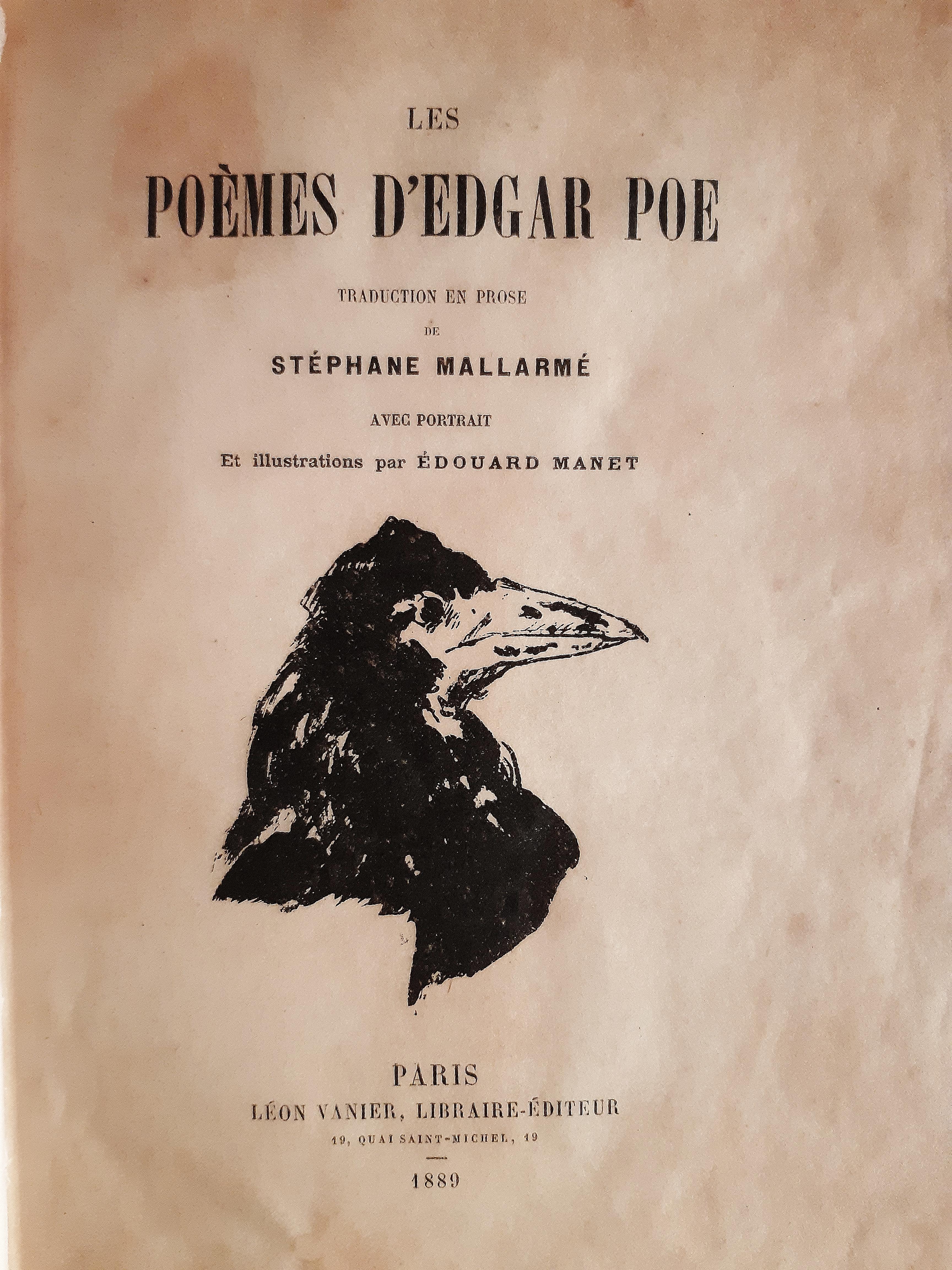 Les Poèmes - Original Rare Book Illustrated after Edouard Manet - 1889