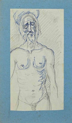Christ - Original Pen and Pencil Drawing - Early 20th Century
