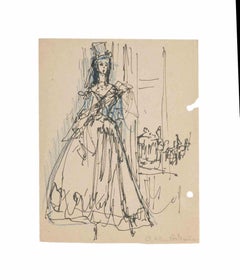 Opera  - Drawing by Olga Klein Astrachan - Mid-20th Century