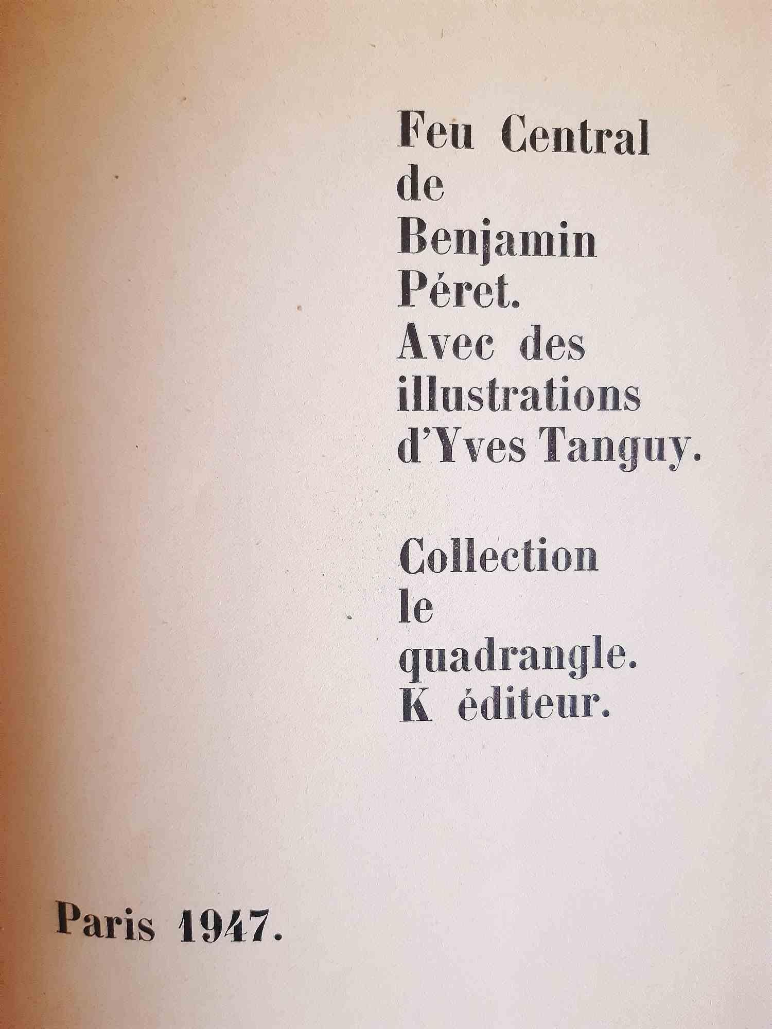 Feu Central - Libro raro illustrato da Yves Tanguy - 1947 in vendita 1