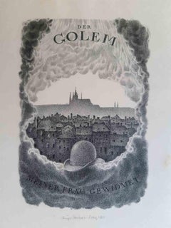 Der Golem. Prager Phantasien - Rare Book Illustrated by Hugo Steiner-Prag - 1916