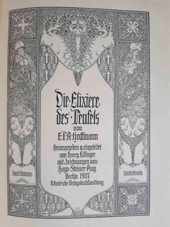 Die Elixiere des Teufels - Rare Book Illustrated by Hugo Steiner-Prag - 1907