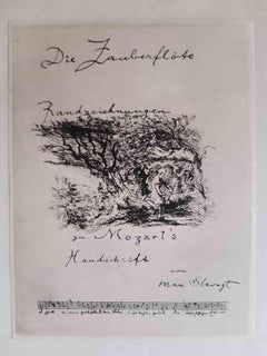 Die Zauberflote - Libro Raro Original Ilustrado por Max Slevogt - 1924