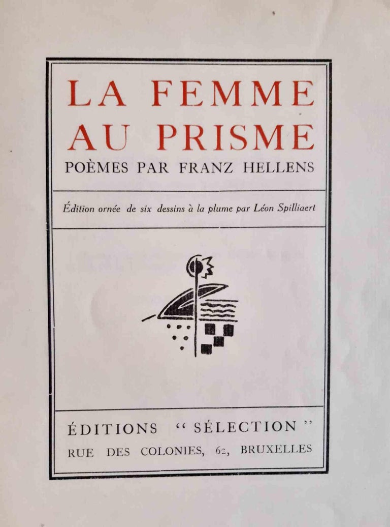 La Femme au Prisme - Rare Book Illustrated by Léon Spilliaert - 1920 For Sale 2