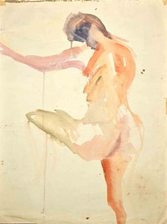 Akt einer Frau - Aquarell  Silvio Loffredo – von Silvio – 1956