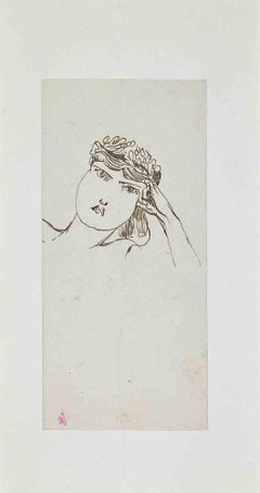 The spring - Original Pen Drawing - Early 20th century