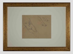 Study of Figure -  Pencil Drawing by Mino Maccari - Early 1900