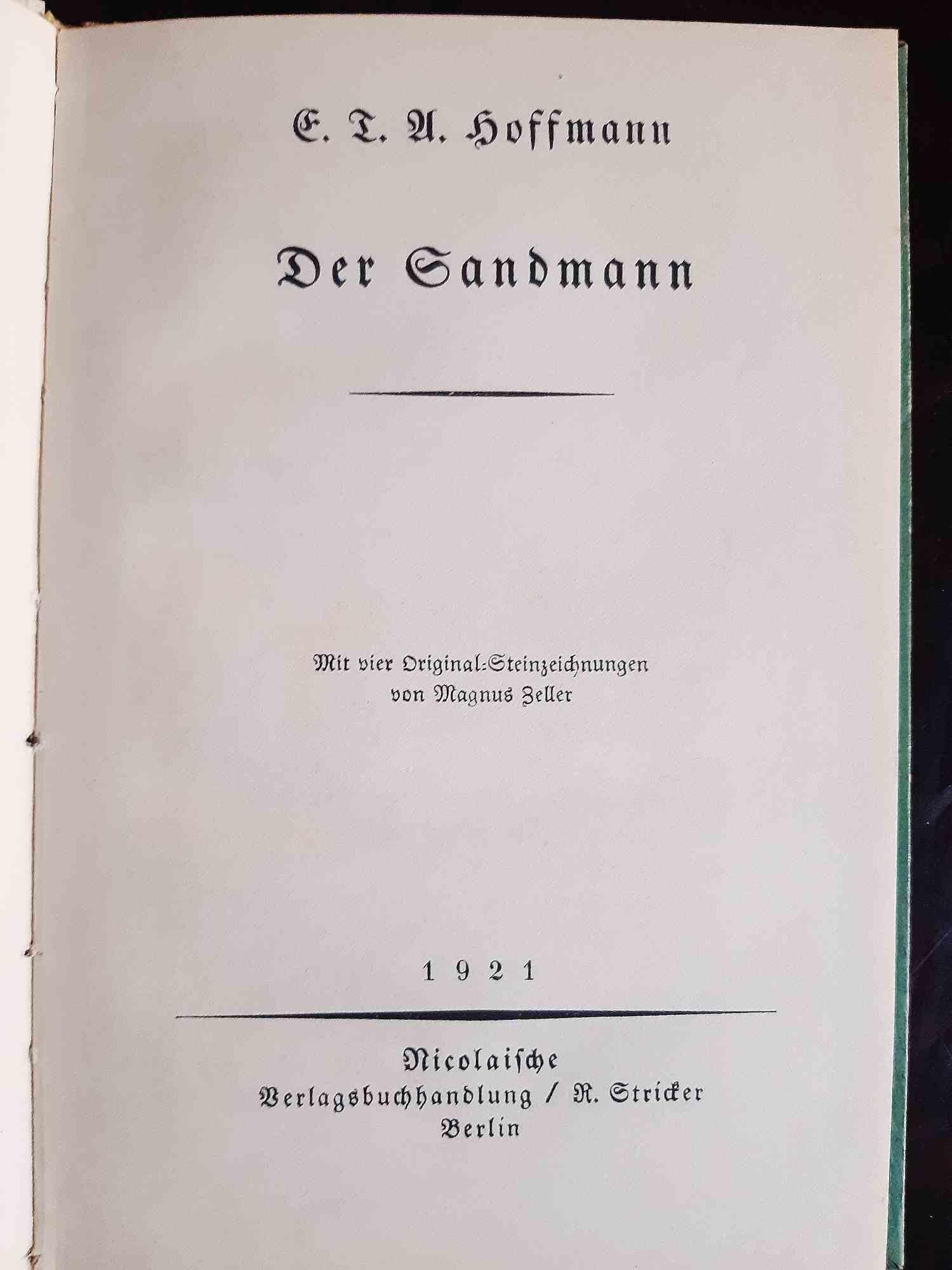 Der Sandmann - Book Illustrated by Magnus Zeller - 1921 1