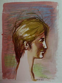 Desnudo - Dibujo de Leo Guida - 1970