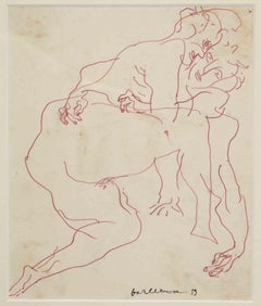 Lovers - Original Drawing by Sergio Barletta - 1959