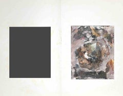 Abstract Composition - Original Watercolor by Peter Dischlet - 1973