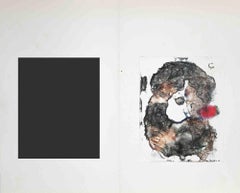Abstract Composition - Original Watercolor by Peter Dischlet - 1973