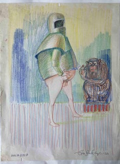 Portrait - Drawing by Leo Guida - 1970
