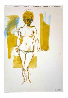 Vintage Female Figure - Artwork by Leo Guida - 1970 ca.