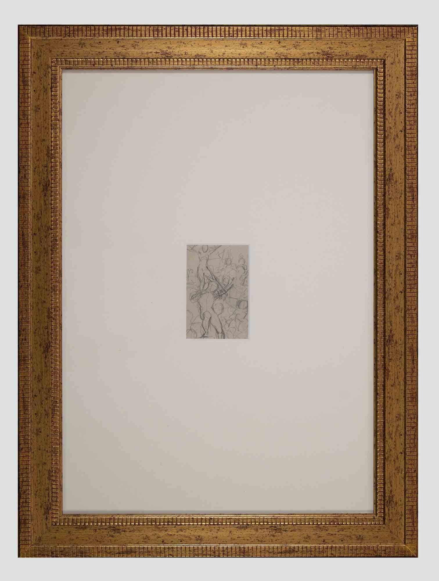 Study of Figures is an original pencil cdrawing realized by Gabriele Galantara in the Early 20th Century.

Good condition.

Includes a gilded frame: 57 x 2 x 43 cm

Gabriele Galantara (1865-1937) was a journalist and one of the leading Italian