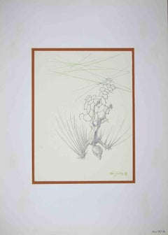Vintage The Fall - Drawing by Leo Guida - 1970s