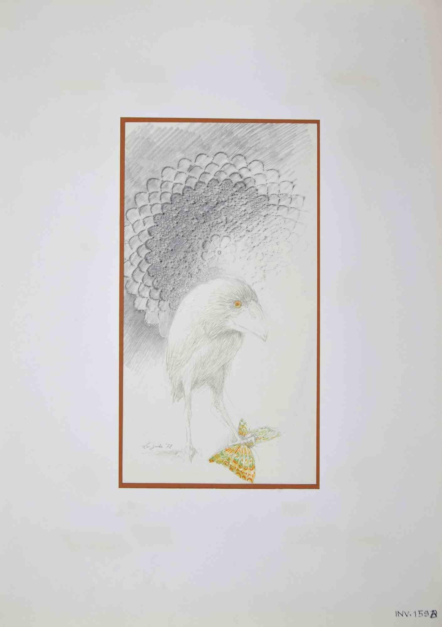 Le tueur de papillons est une œuvre d'art originale réalisée dans les années 1970 par l'artiste italien Contemporary.  Leo Guida  (1992 - 2017).

Crayon et aquarelle originaux sur papier.

Bonnes conditions.

Signé à la main.

L'œuvre d'art est