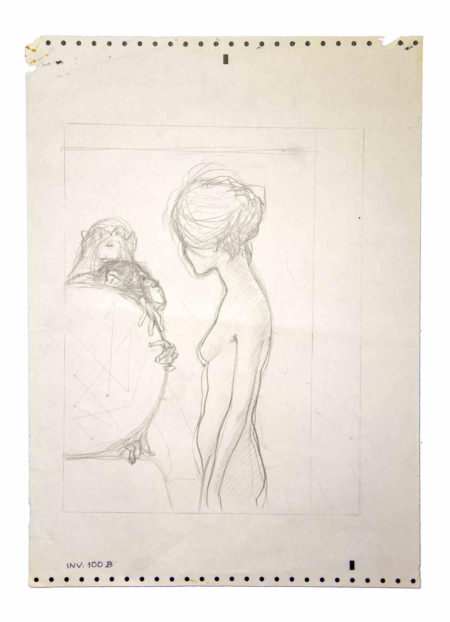 Nude with Monkeys est une œuvre d'art originale réalisée dans les années 1970 par l'artiste italien Contemporary.  Leo Guida  (1992 - 2017).

Crayon original sur papier.

Bonnes conditions.

Leo Guida  (1992 - 2017). Sensible aux questions