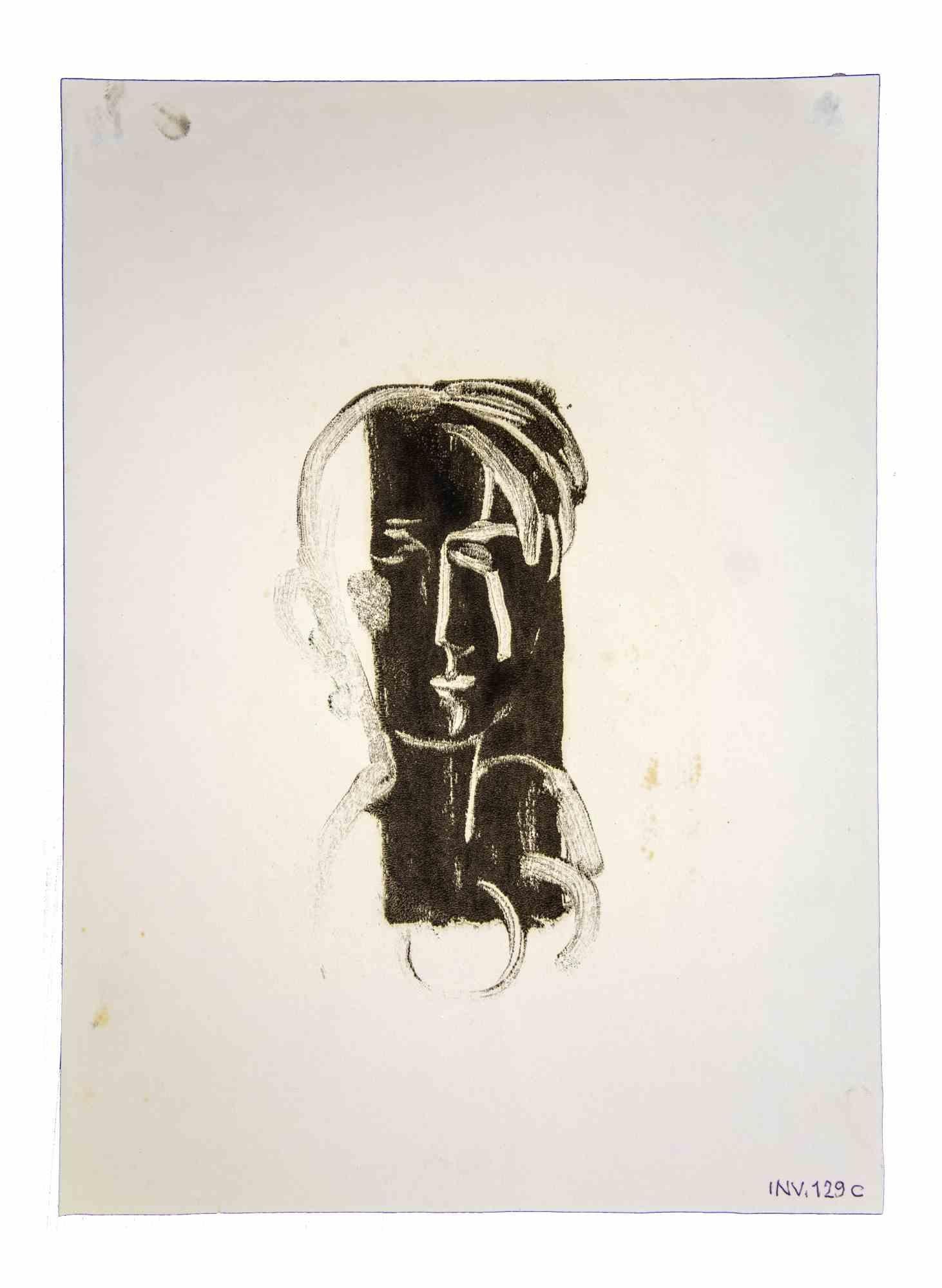 Human Figure ist ein Originalkunstwerk, das in den 1970er Jahren von dem italienischen zeitgenössischen Künstler  Leo Guida  (1992 - 2017).

Original Tusche und Aquarell auf Papier.

Guter Zustand, abgesehen von einigen Stockflecken.

Leo Guida 