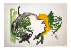 Porträt - Originalzeichnung von Leo Guida - 1970er Jahre