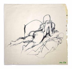 Nu allongé - Dessins de Leo Guida - Années 1970