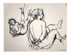Bondage - Drawing by Leo Guida - 1970s 