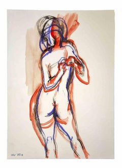 Nude - Original Drawings by Leo Guida - 1970s 