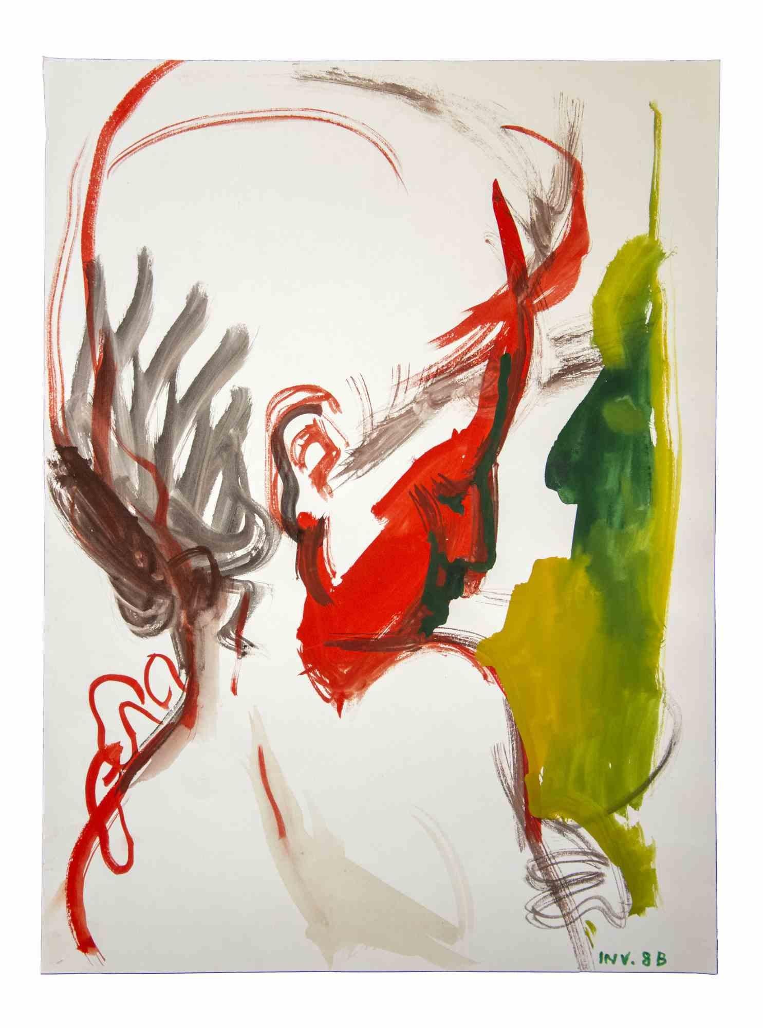 Female Portrait ist ein Original-Kunstwerk, das in den 1970er Jahren von dem italienischen zeitgenössischen Künstler  Leo Guida  (1992 - 2017).

Originalzeichnungen in Aquarell auf Papier.

Guter Zustand, aber gealtert.

Das Kunstwerk wird durch