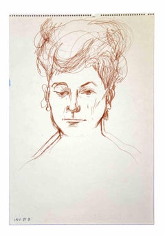 Portrait - Dessin de Leo Guida - années 1970