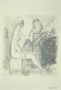 Nude - Drawing by Leo Guida - 1971