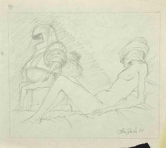 The Rest - Drawing by Leo Guida - 1972