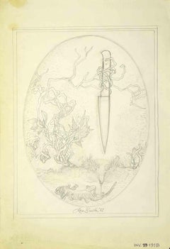 El cuchillo - Dibujo de Leo Guida - 1972