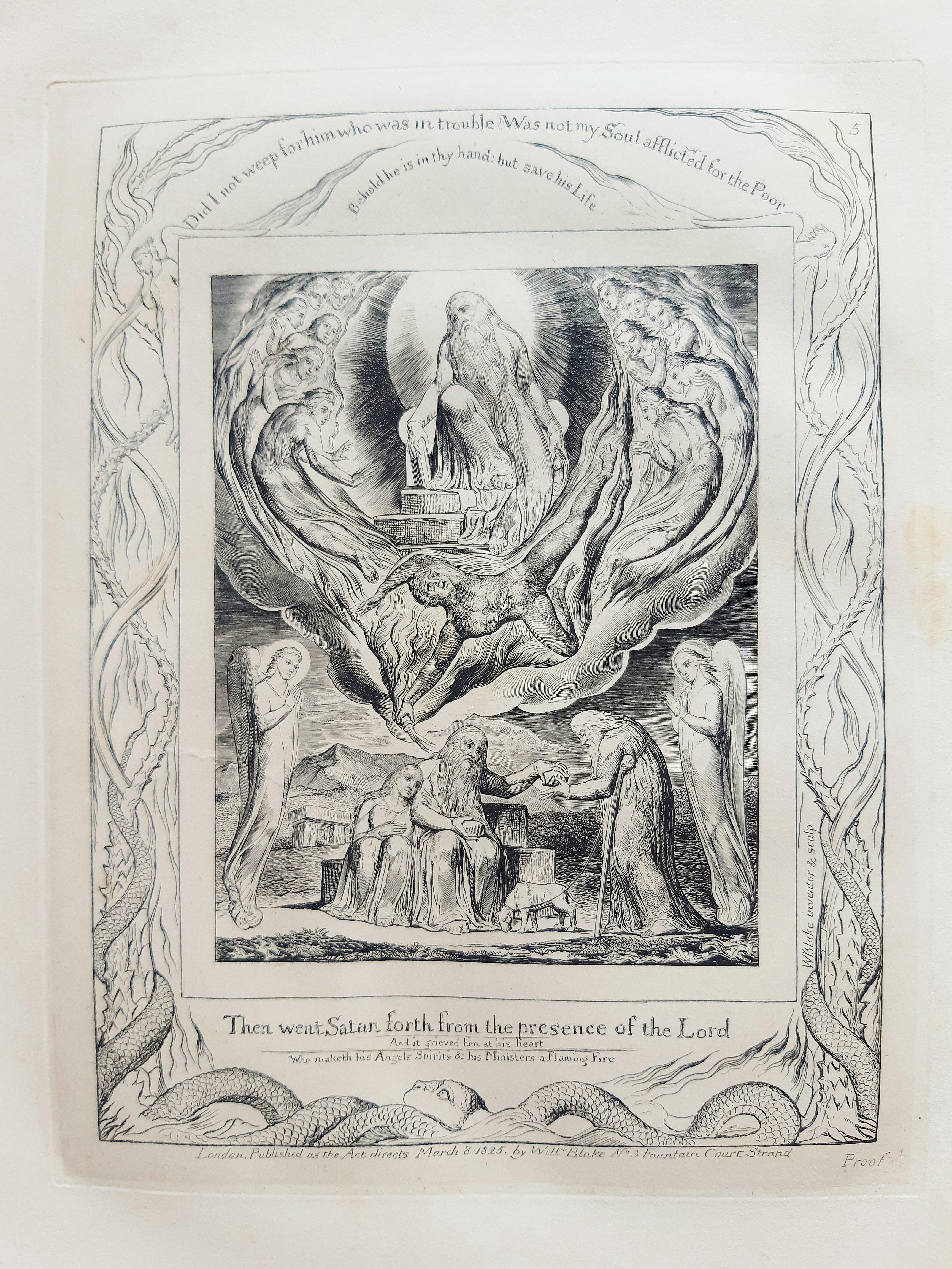 Illustrations of the Book of Job - by William Blake - 1825 (March 1826) 6