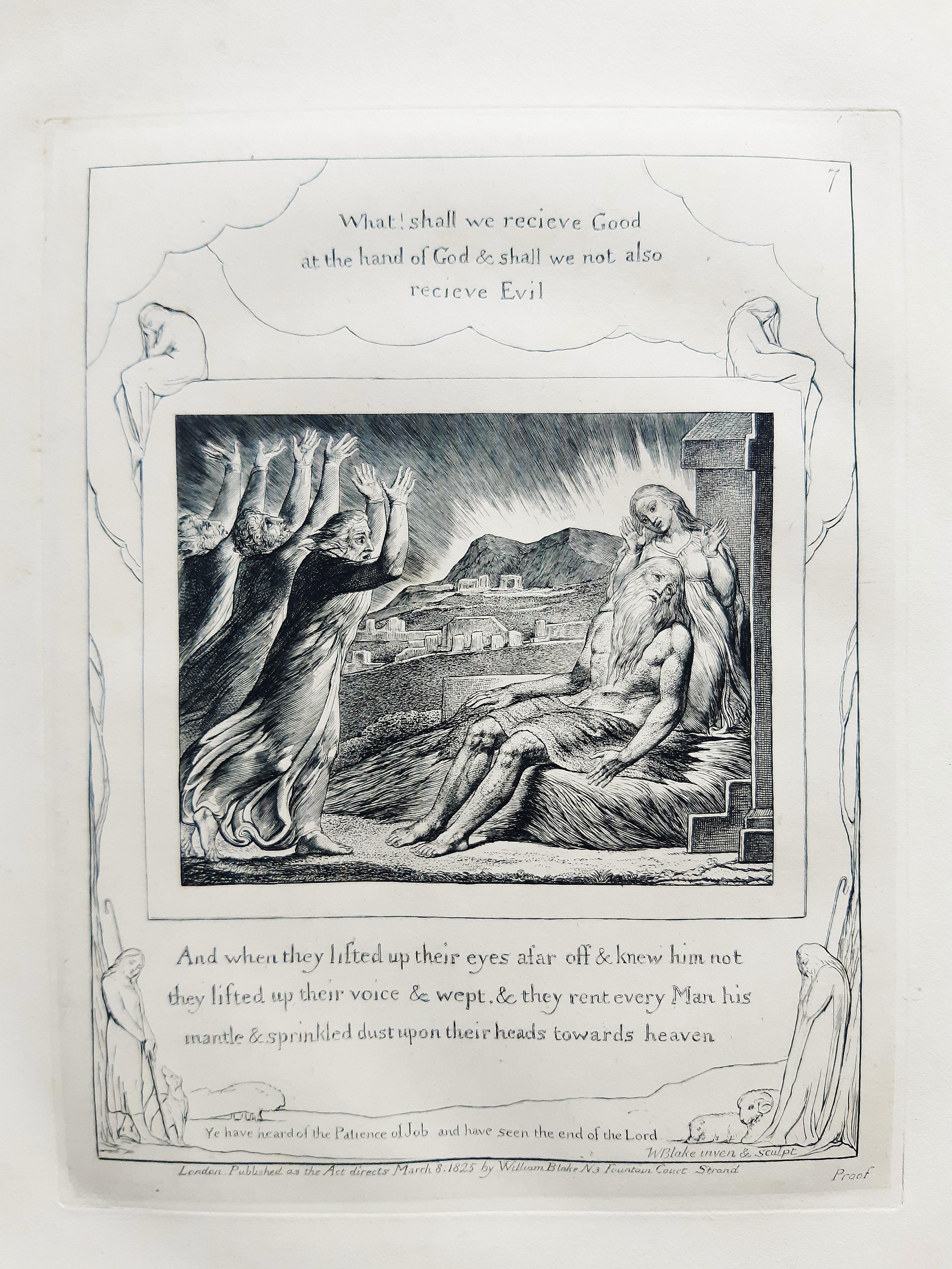 Illustrations of the Book of Job - by William Blake - 1825 (March 1826) 8