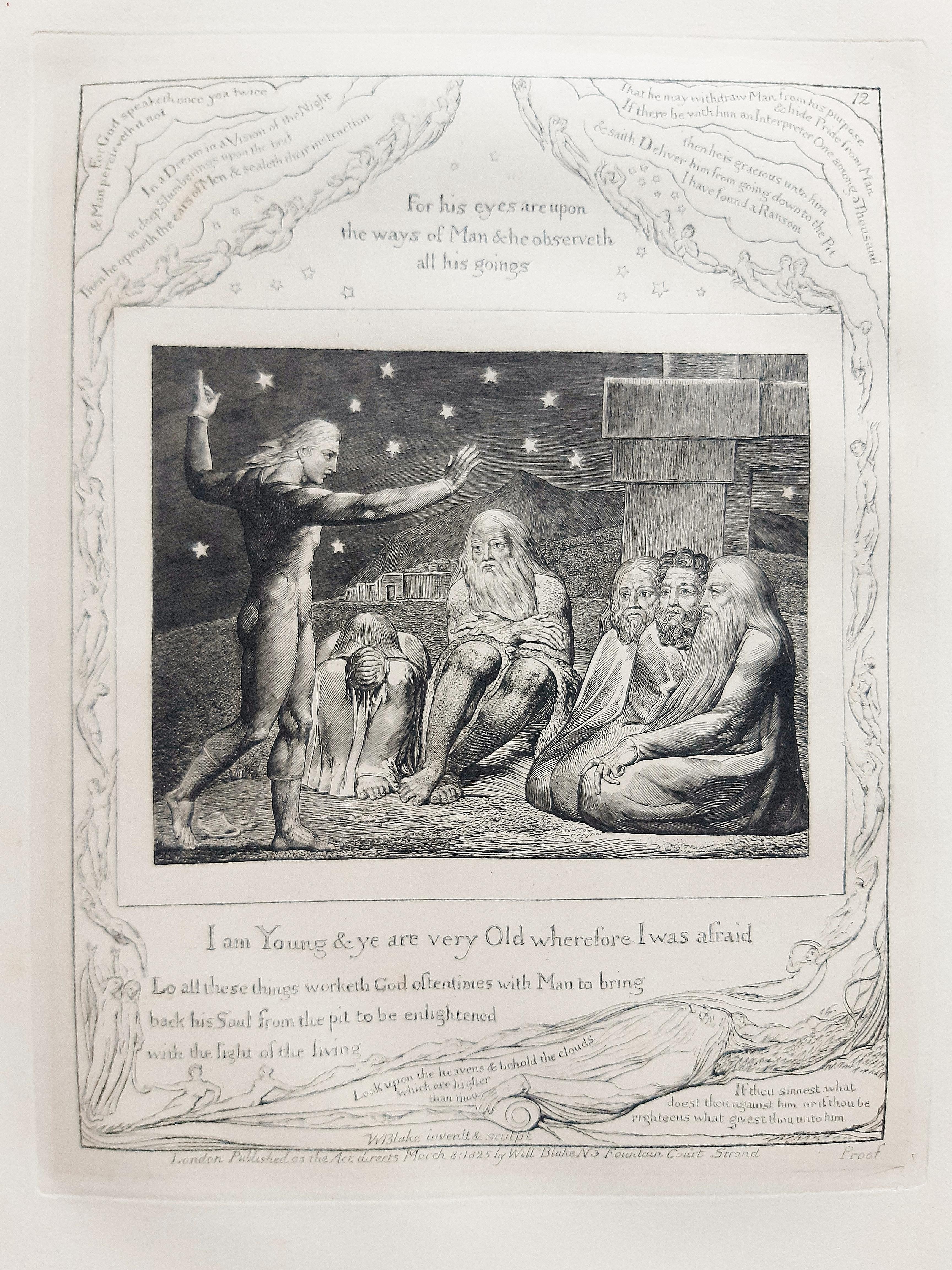 Illustrations of the Book of Job - by William Blake - 1825 (March 1826) 13