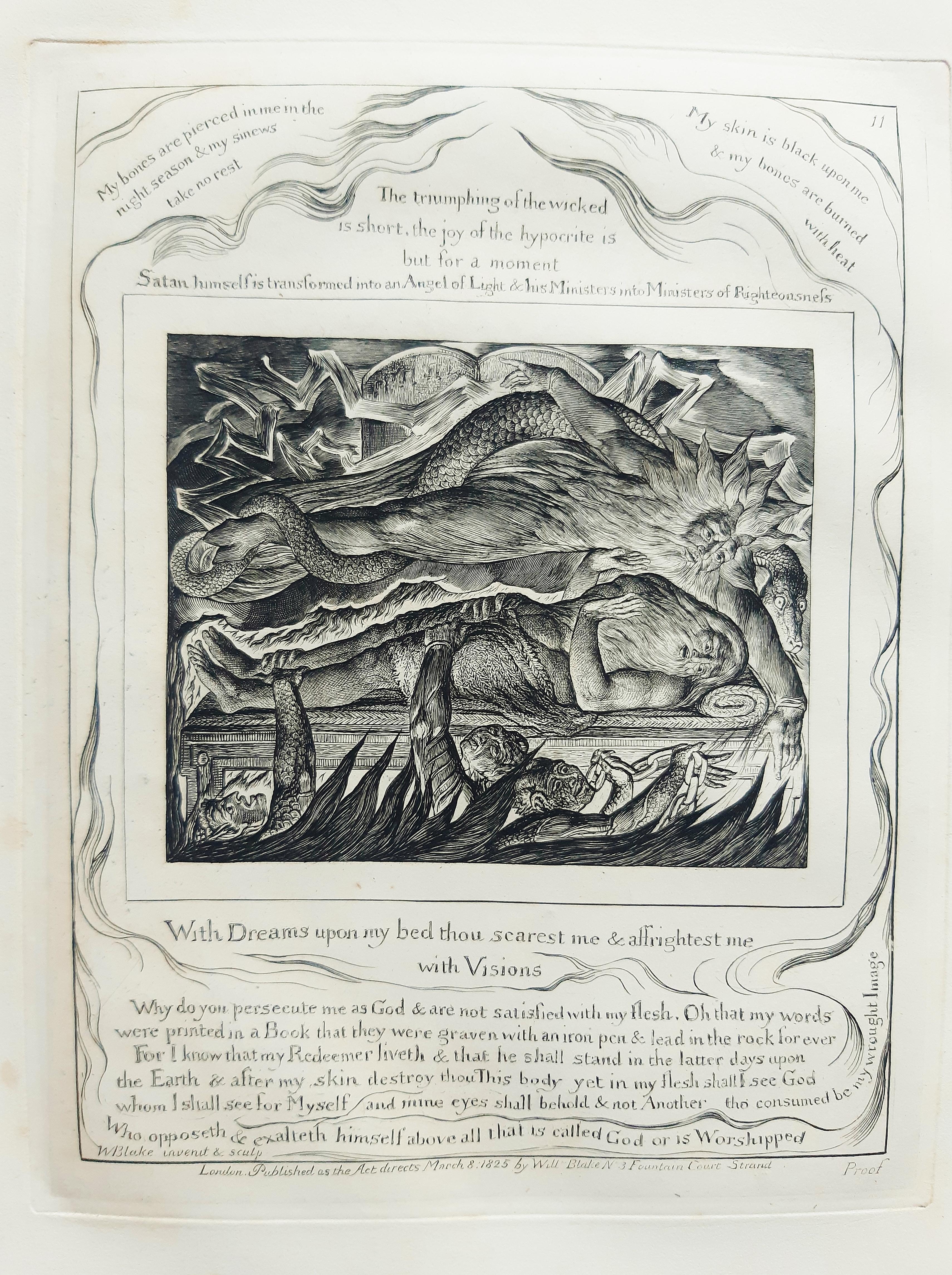 Illustrations of the Book of Job - by William Blake - 1825 (March 1826) 12