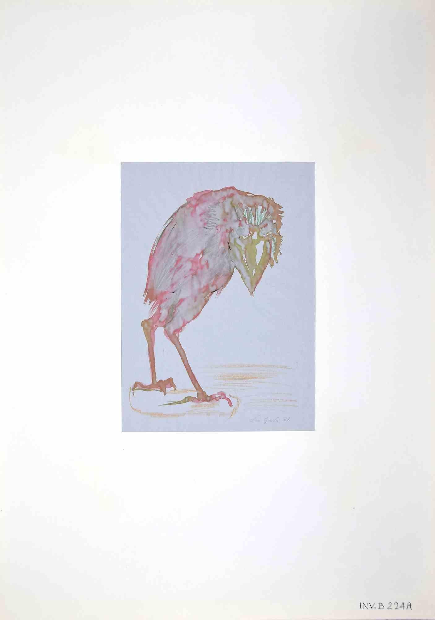 Crow ist eine Originalzeichnung in Aquarell und Tusche von Leo Guida aus dem Jahr 1972.

Guter Zustand.

Handsigniert.

Leo Guida  (1992 - 2017). Mit seinem Gespür für aktuelle Themen, künstlerische Strömungen und historische Techniken ist es Leo