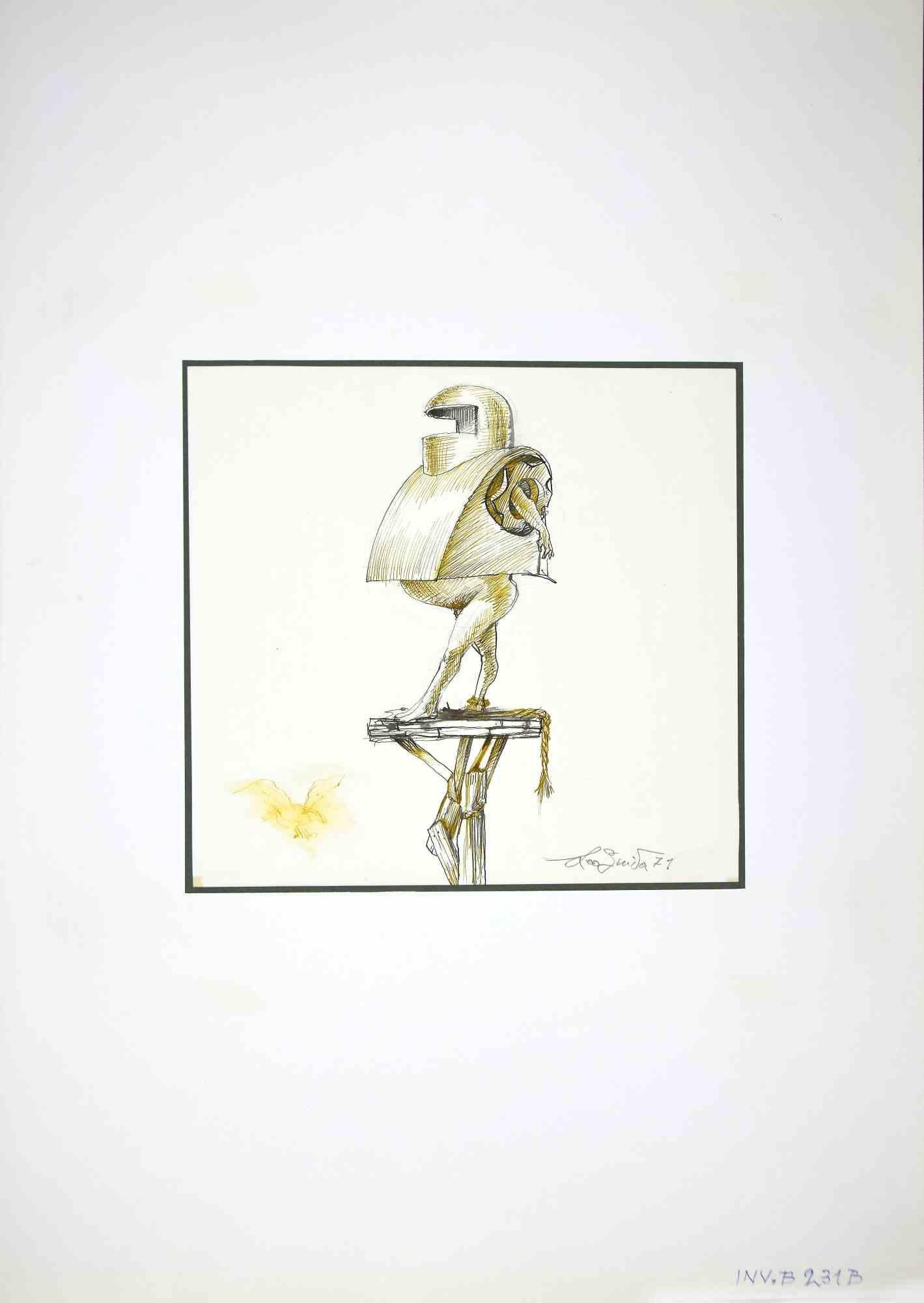 Knight - Originalzeichnung von Leo Guida - 1971