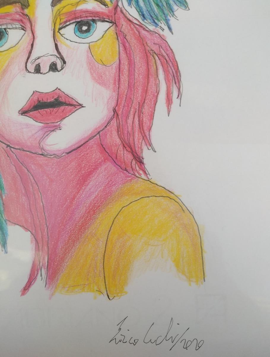 Pesci nella mia mente - Disegno di Enrico Josef Cucchi - 2020 in vendita 1