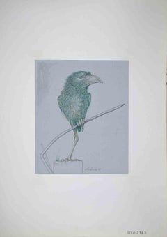 Retro Bird - Drawing by Leo Guida - 1970