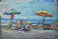 The Beach - Original Drawing - 1955