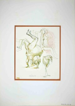The Hobby - Drawing by Leo Guida - 1972
