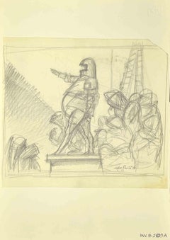 The Declaration - Drawing by Leo Guida - 1970s