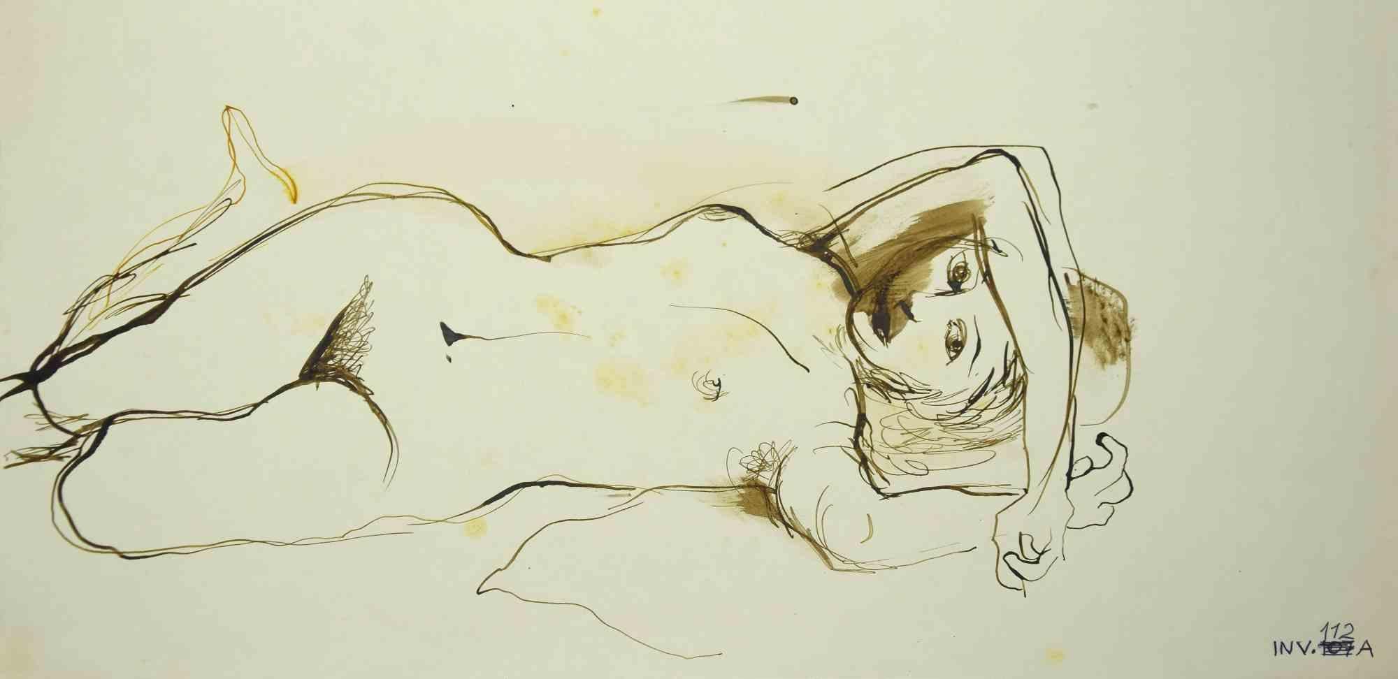 Nu  - Drawing de Leo Guida - 1970