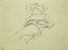 Desnudo  - Dibujo de Leo Guida - Años 70