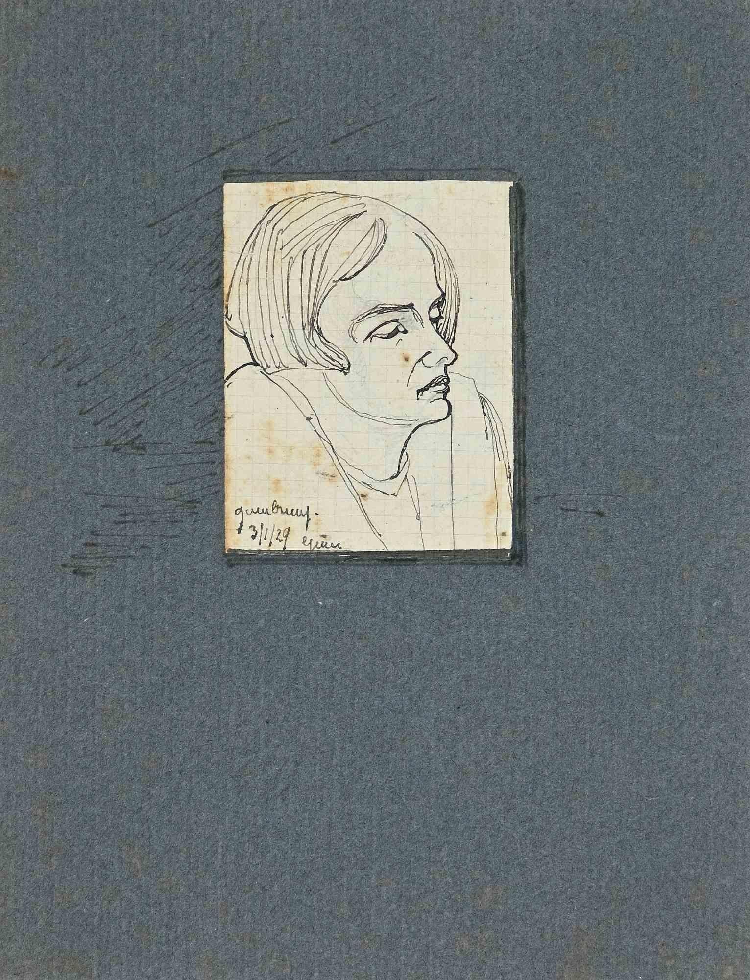 The Portrait - Drawing - 1929