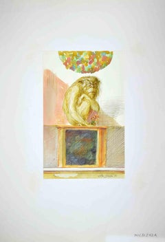Affen – Zeichnung von Leo Guida – 1971